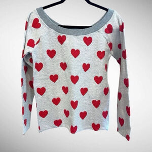 FIORUCCI Made in Italy Heart Prints
Crewneck Sweatshirt Size M